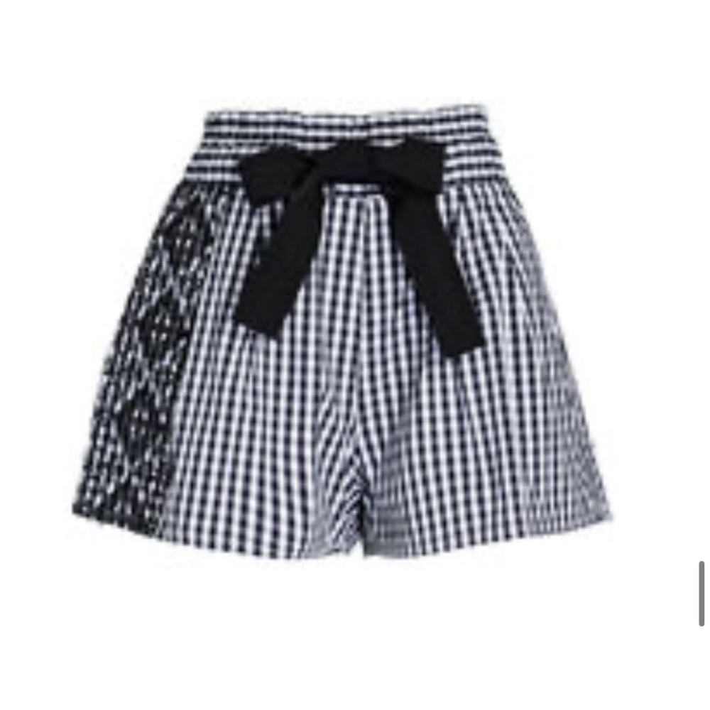 Silvia Tcherassi 
Black and White Giorgio Embroidered Gingham S